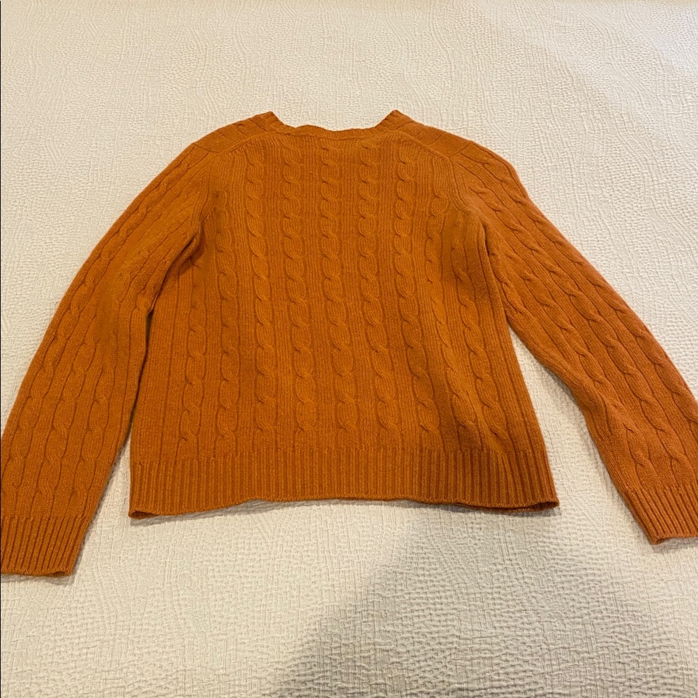 Brooks Brothers Cable Knit Sweater - Burnt Orange - Picture 5 of 6
